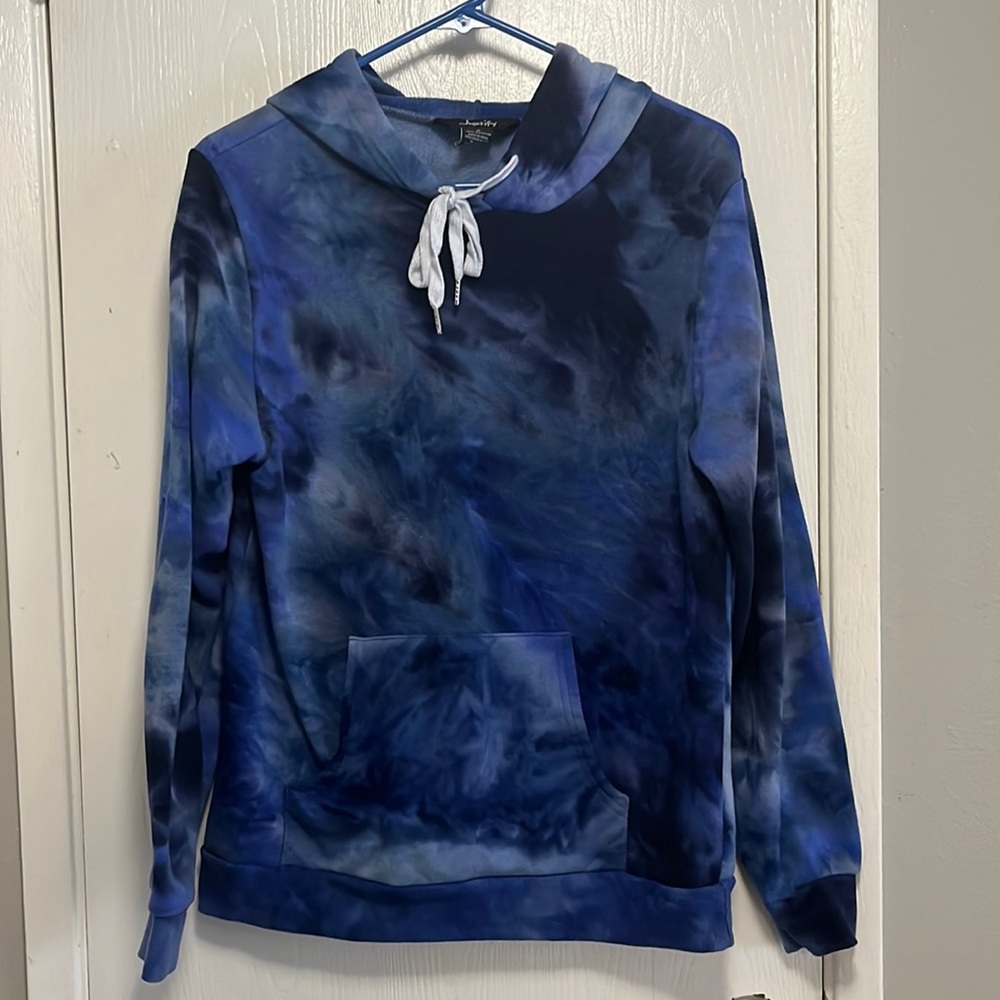 Blue Tie-dye Hoodie